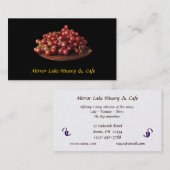 Weinkeller und Café Visitenkarte (Vorne/Hinten)