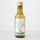 Weinkeller und Personalisierte Olivenbäume Weinetikett (Vorderseite)