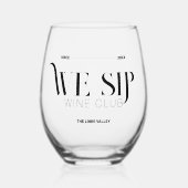 Weinkeller und Wappen Weinkultur und Erde Weinglas Ohne Stiel (Vorderseite)