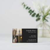 Weinkeller und Weine Business Card Visitenkarte (Stehend Vorderseite)