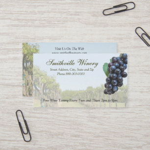 Weinkeller und Weine Business Card Visitenkarte