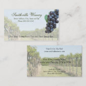 Weinkeller und Weine Business Card Visitenkarte (Vorne/Hinten)