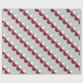 Weinkeller und Weine Roter Wein Merlot Weinkeller  Geschenkpapier (Flach)