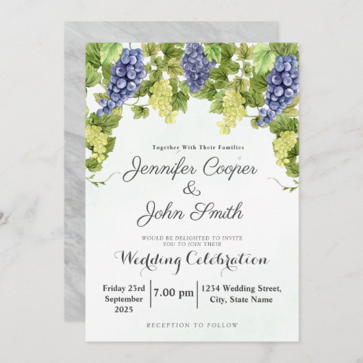 Weinkeller und Weine Weinkultur und Erde Weinroute Einladung (Vorne/Hinten)