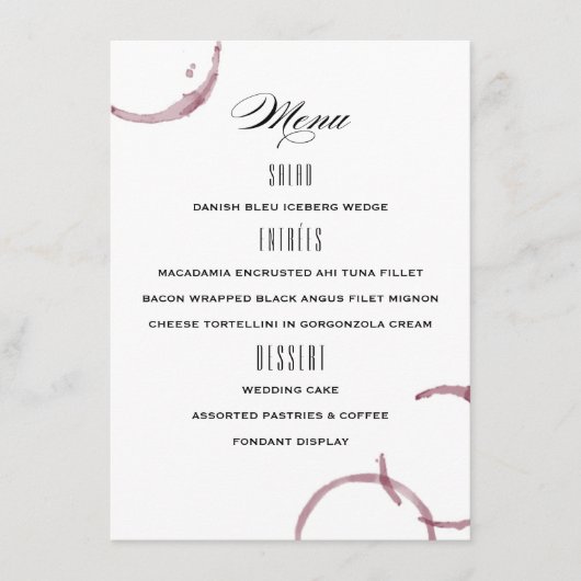 Weinkeller und Weine Weinroute Weinkeller und Wein Menükarte (Vorderseite)