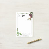 Weinkeller und Weine Weinroute Weinkeller und Wein Post-it Klebezettel (Auf Schreibtisch)