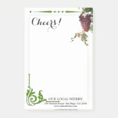 Weinkeller und Weine Weinroute Weinkeller und Wein Post-it Klebezettel (Vorderseite)