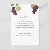 Weinkeller und Weinkeller Hochzeitsempfang Begleitkarte (Vorderseite)