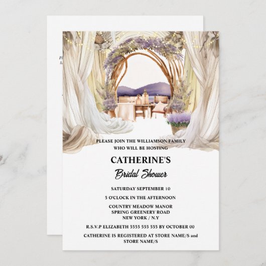 Weinkeller und Weinkeller in der Toskana Einladung (Vorne/Hinten)