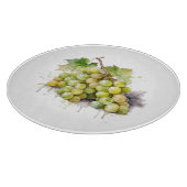 Weinkeller und Weintrauben Schneidebrett (Ecke)