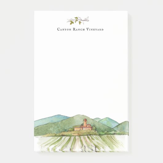 Weinkeller Vinothek Züst Post-it Klebezettel (Vorderseite)