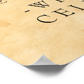 Weinkeller Vintage Trauben Weinberg | PERSONALISIE Poster (Ecke)