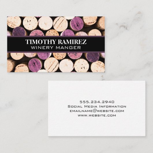 Weinkeller Visitenkarte (Vorne/Hinten)