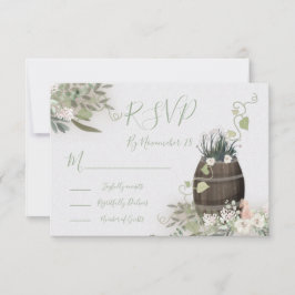 Weinkeller Weingarten Hochzeitskarten UAWG RSVP Karte