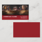 Weinkeller Weinkarte Weinkarte Weintrauber Weinkar Visitenkarte (Vorne/Hinten)