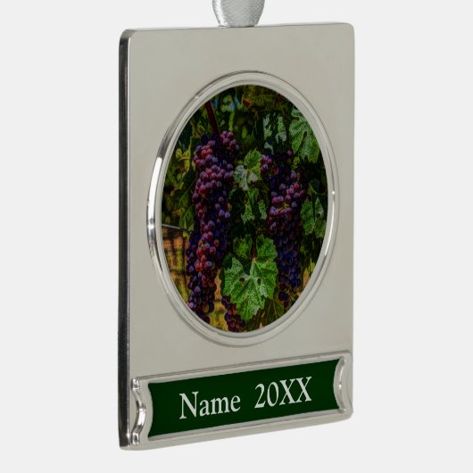 Weinkeller Weinkeller und Weine Weinroute Weinkell Banner-Ornament Silber (Rechts)