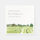 Weinkeller Weinkeller Weinkeller Brautparty Serviette (Vorderseite)