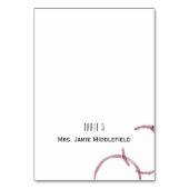 Weinkeller Weinkeller Weinkultur und Erde Weinrout Tischnummer (Vorderseite)