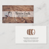 Weinkeller | Weinprobe | Wine Barrel Visitenkarte (Vorne/Hinten)