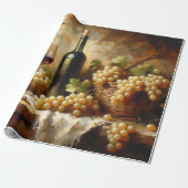 Weinkeller Weintrauben - Leben Geschenkpapier (Ungerollt)