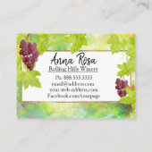 *~* Weinkeller Weintrauben Weinberg Weingut Visitenkarte (Rückseite)