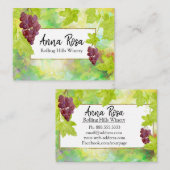 *~* Weinkeller Weintrauben Weinberg Weingut Visitenkarte (Vorne/Hinten)