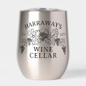 Weinkeller Zuhause Weingut Weintrauben Blätter Ind (Vorderseite)