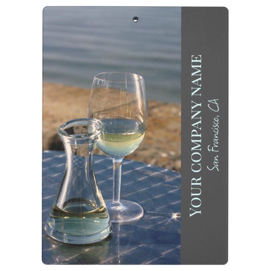 Weinkellerei, Bar oder Weinkellerei Klemmbrett (Rückseite)