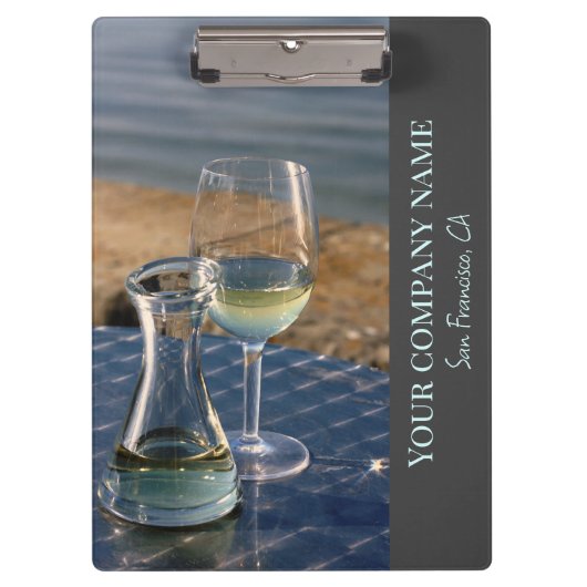 Weinkellerei, Bar oder Weinkellerei Klemmbrett (Vorderseite)