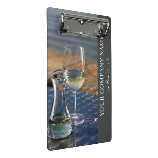 Weinkellerei, Bar oder Weinkellerei Mini Klemmbrett (Schrägansicht)