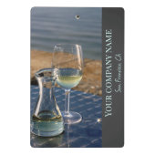 Weinkellerei, Bar oder Weinkellerei Mini Klemmbrett (Rückseite)