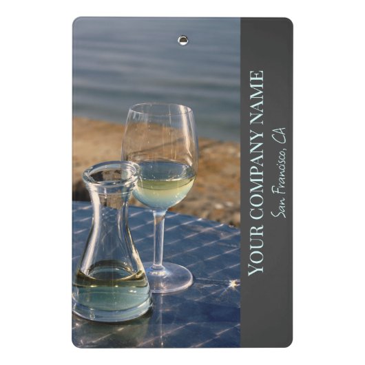 Weinkellerei, Bar oder Weinkellerei Mini Klemmbrett (Rückseite)