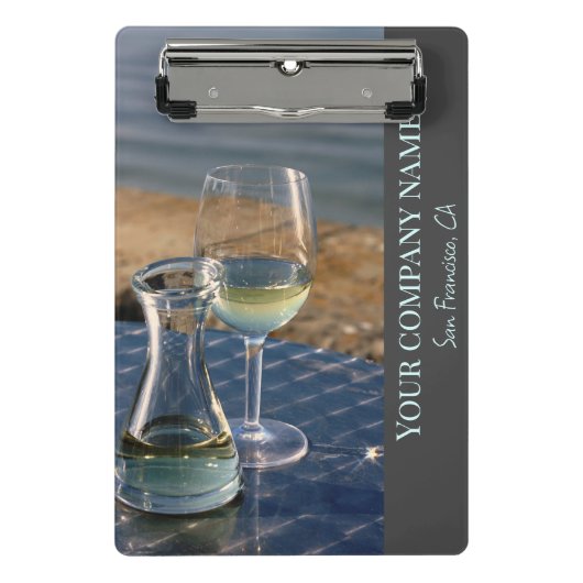 Weinkellerei, Bar oder Weinkellerei Mini Klemmbrett (Vorderseite)