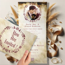 Weinkellerei Deep Burgundy Rote Flora Hochzeit