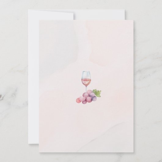 Weinkellerei Einladung zum Geburtstag (Rückseite)