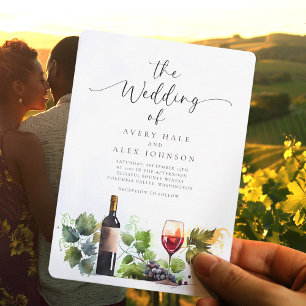 Weinkellerei Einladung zur Hochzeit