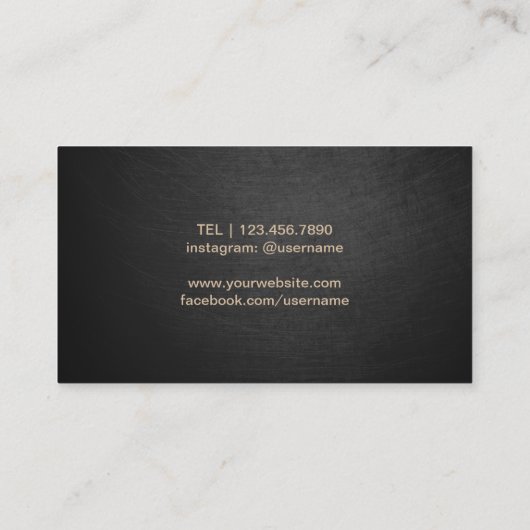 Weinkellerei-elegantes Schwarzes u. Visitenkarte (Rückseite)