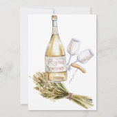 Weinkellerei Girls Wochenende Einladung (Rückseite)