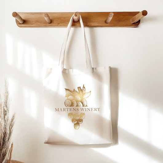 Weinkellerei Goldtrauben-Monogramm Tragetasche
