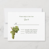 Weinkellerei Hochzeit Hochzeit RSVP Einladung (Vorderseite)