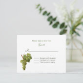 Weinkellerei Hochzeit Hochzeit RSVP Einladung (Stehend Vorderseite)