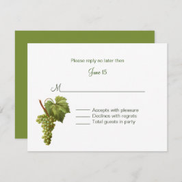 Weinkellerei Hochzeit Hochzeit RSVP Einladung