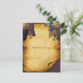 Weinkellerei Hochzeit Retten Unser Datum Ankündigungspostkarte (Stehend Vorderseite)