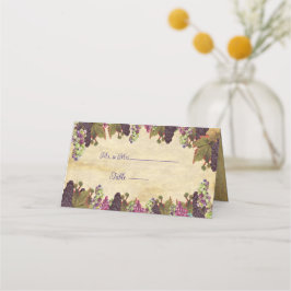 Weinkellerei Hochzeit rustikales Papier Hintergrun Platzkarte