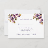 Weinkellerei Hochzeit Traube VIne Gold Filigree (Rückseite)