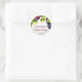 Weinkellerei im Sommer Brautparty gedruckt Runder Aufkleber (Tasche)