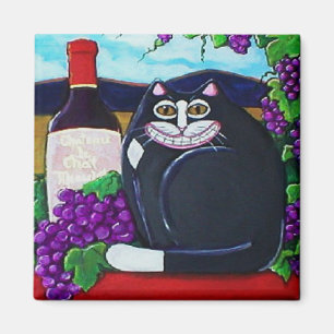 Weinkellerei-Katzen-Magnet Magnet