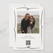 Weinkellerei mit handgezogener Hand Hochzeit Einladung (Rückseite)