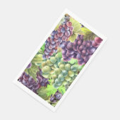 Weinkellerei mit roten Trauben Serviette (Ecke)