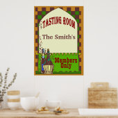 Weinkellergeschmacksraum Poster (Küche)